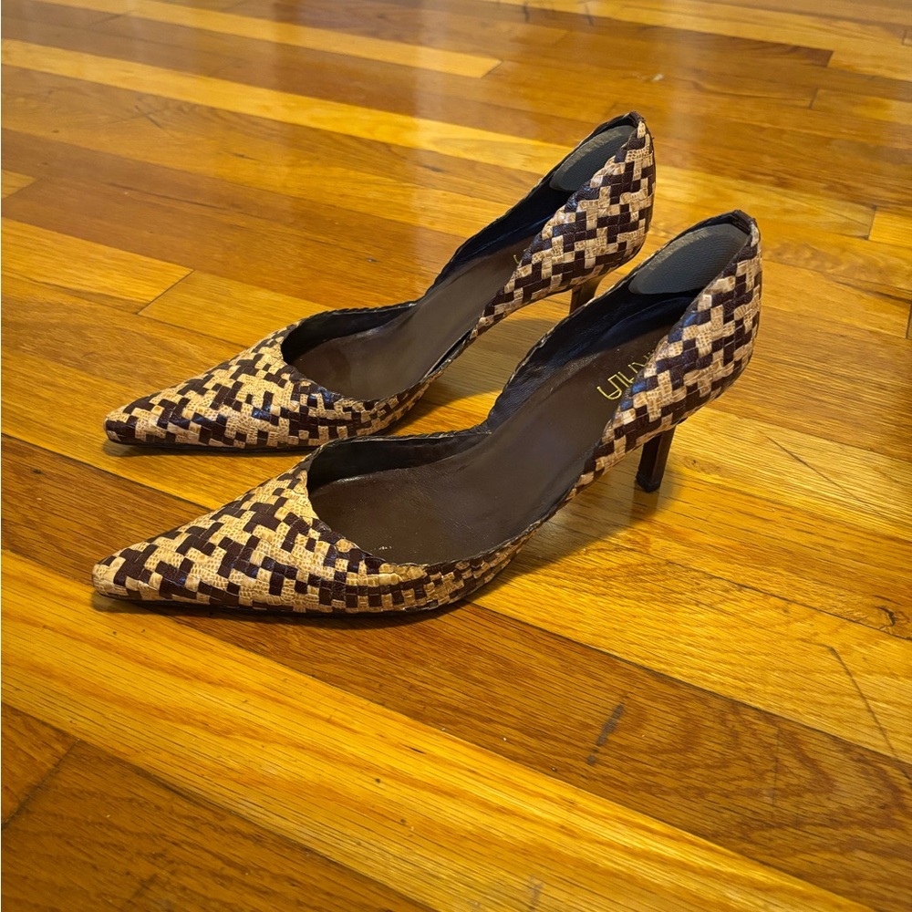 Mikala Sandra Houndstooth Patterned Heels 8M